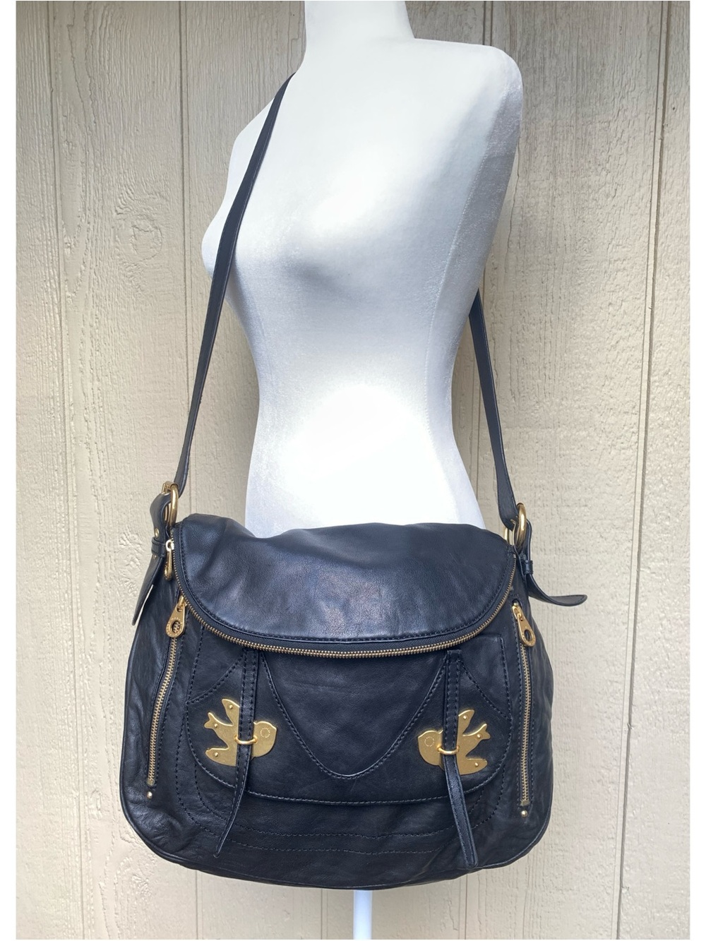 Marc Jacobs Sasha Petal to the Metal Large Bag Black